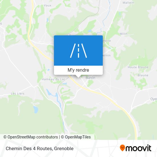 Chemin Des 4 Routes plan