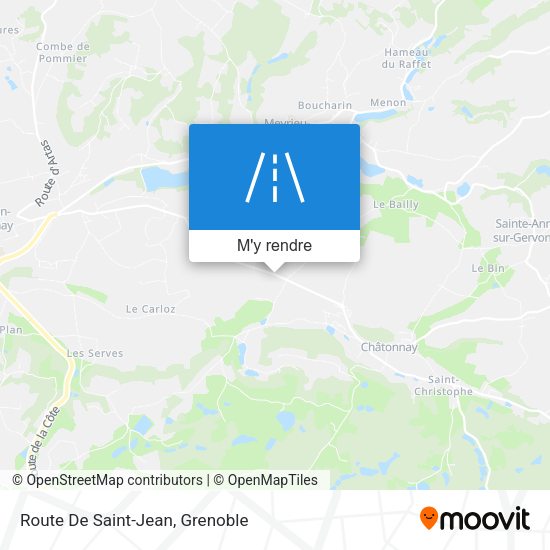 Route De Saint-Jean plan