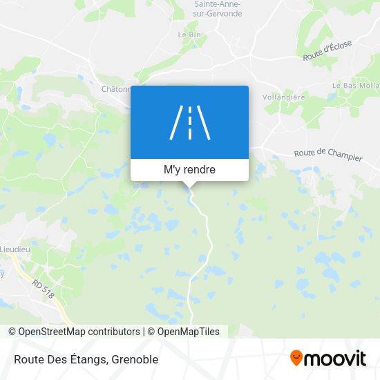 Route Des Étangs plan