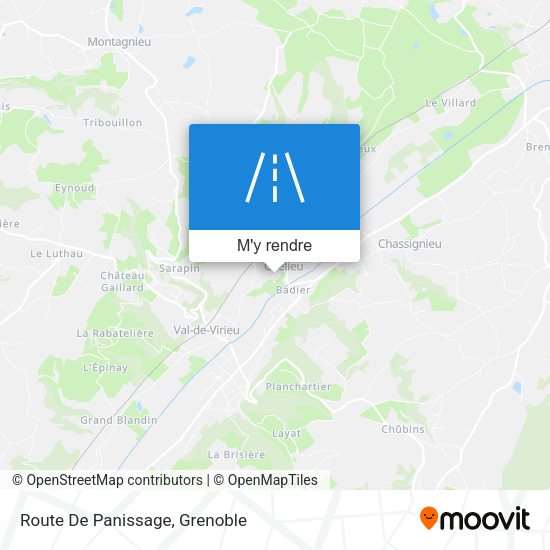 Route De Panissage plan
