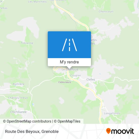 Route Des Beyoux plan
