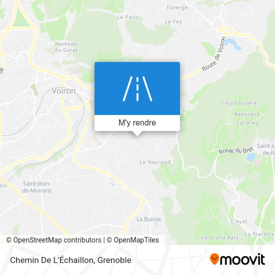 Chemin De L'Échaillon plan