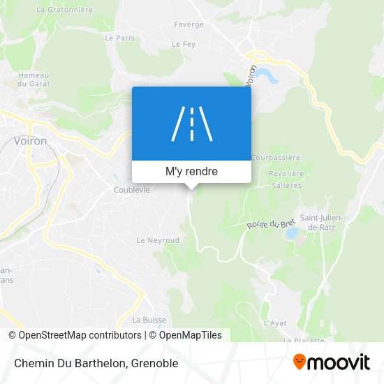 Chemin Du Barthelon plan