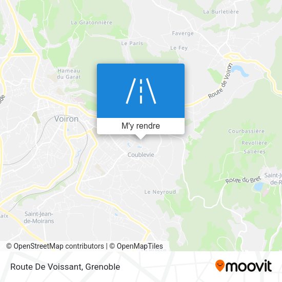 Route De Voissant plan