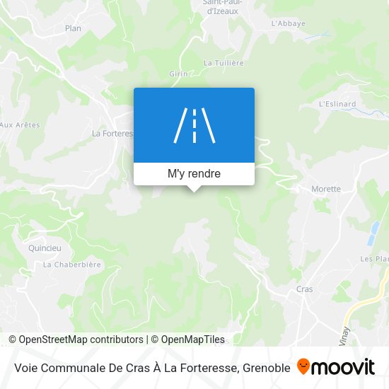 Voie Communale De Cras À La Forteresse plan