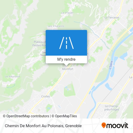 Chemin De Monfort Au Polonais plan