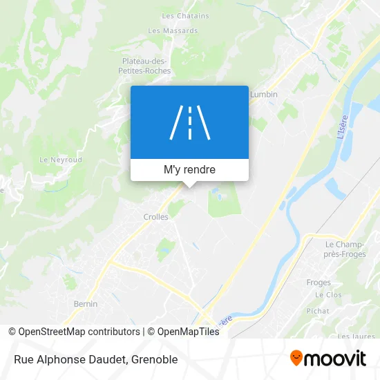 Rue Alphonse Daudet plan