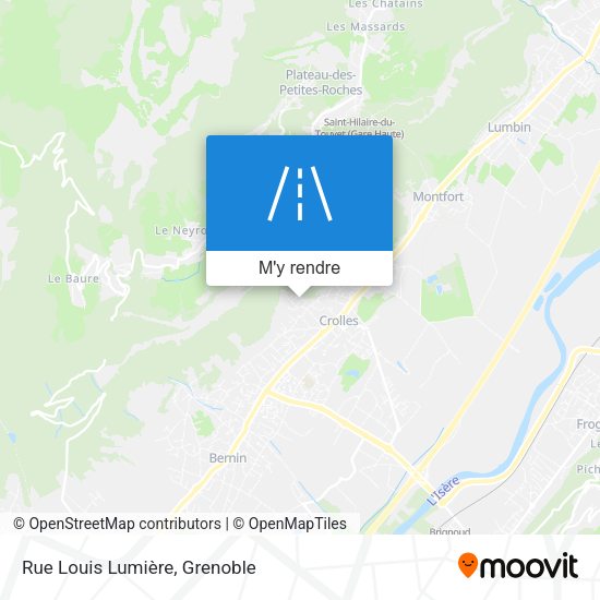 Rue Louis Lumière plan