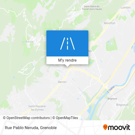 Rue Pablo Neruda plan