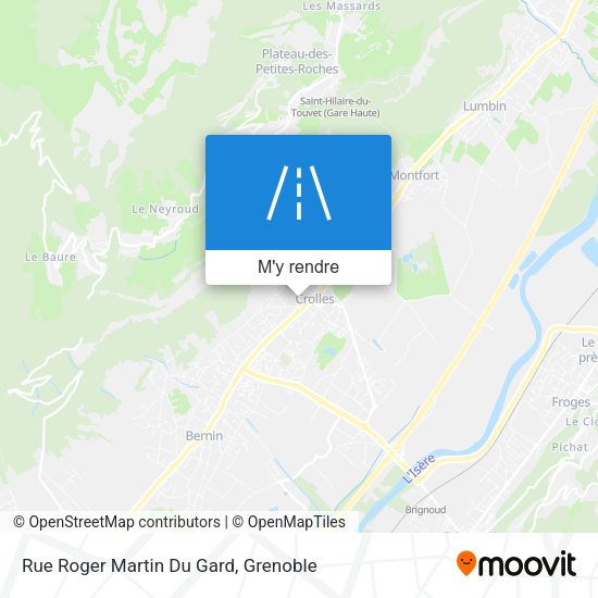 Rue Roger Martin Du Gard plan