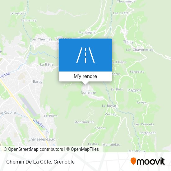 Chemin De La Côte plan