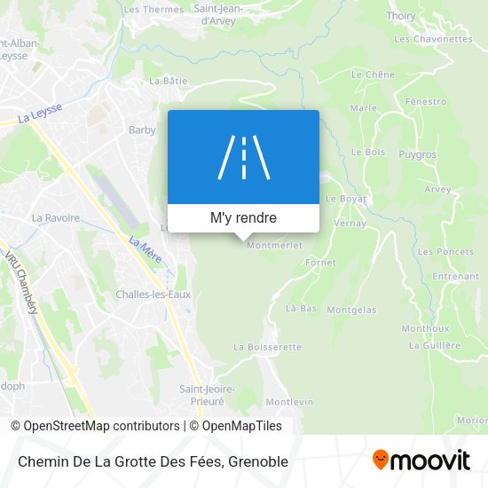 Chemin De La Grotte Des Fées plan