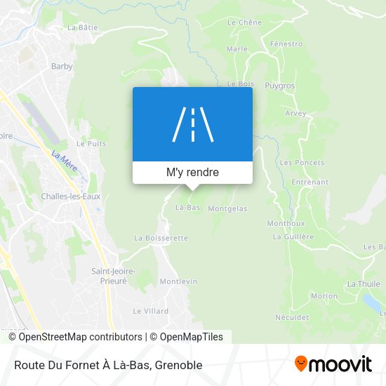 Route Du Fornet À Là-Bas plan