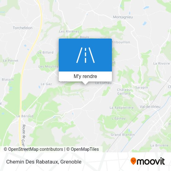 Chemin Des Rabataux plan