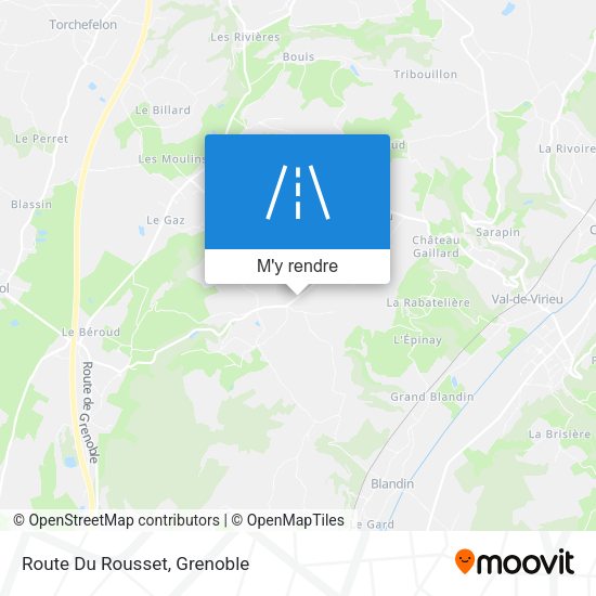 Route Du Rousset plan