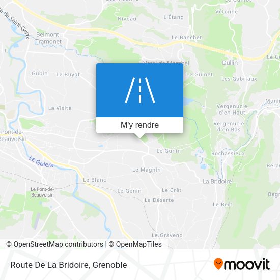 Route De La Bridoire plan