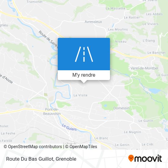 Route Du Bas Guillot plan