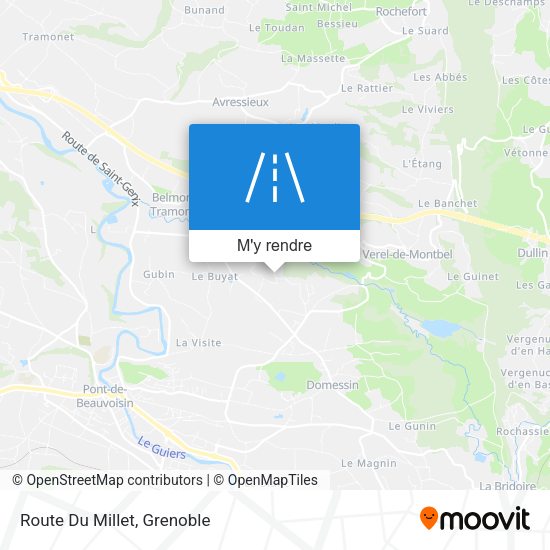 Route Du Millet plan