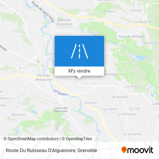 Route Du Ruisseau D'Aiguenoire plan