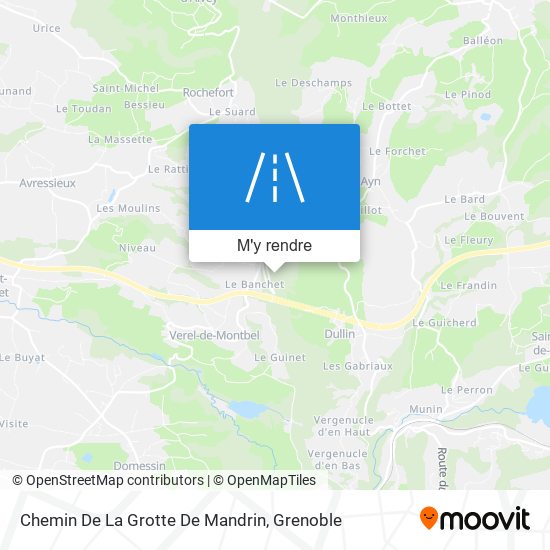 Chemin De La Grotte De Mandrin plan