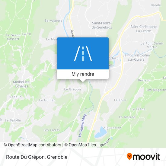 Route Du Grépon plan