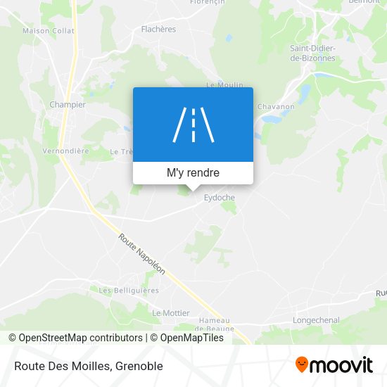 Route Des Moilles plan