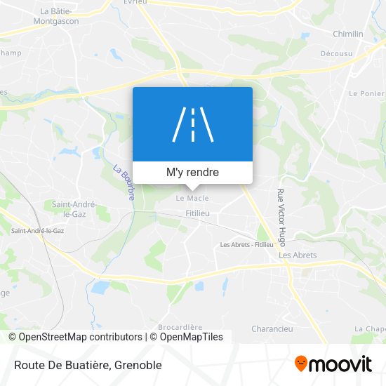 Route De Buatière plan