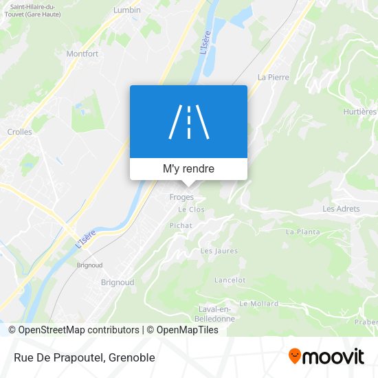 Rue De Prapoutel plan