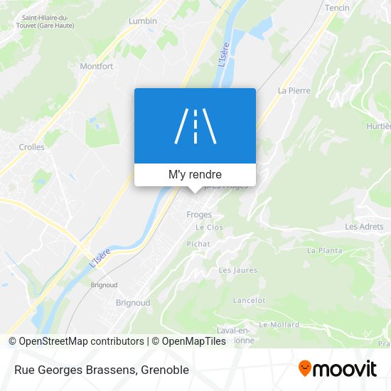 Rue Georges Brassens plan