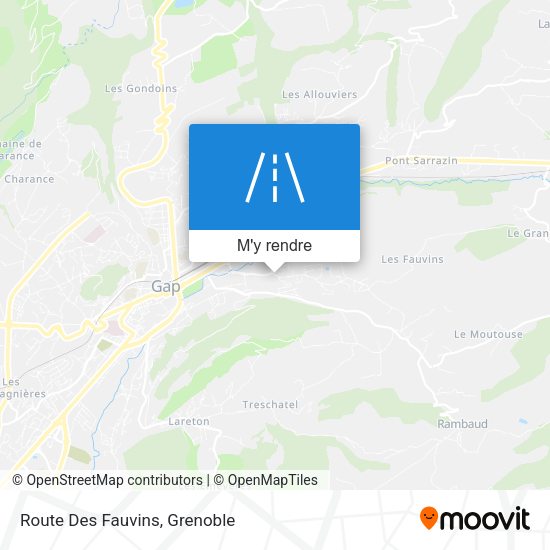 Route Des Fauvins plan