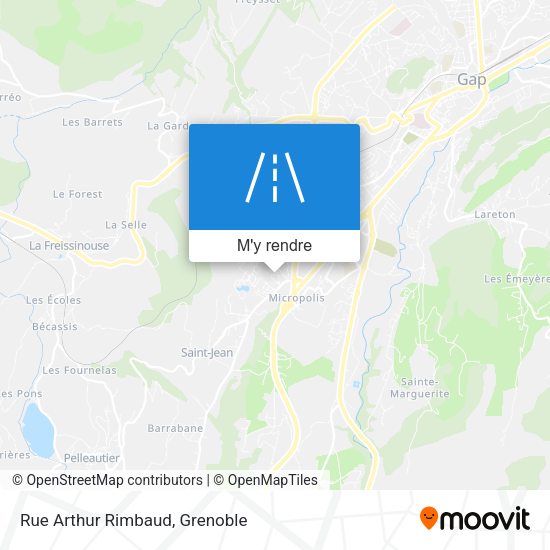 Rue Arthur Rimbaud plan