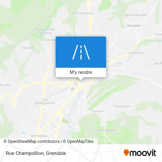 Rue Champollion plan