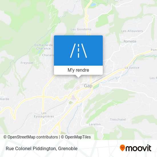 Rue Colonel Piddington plan