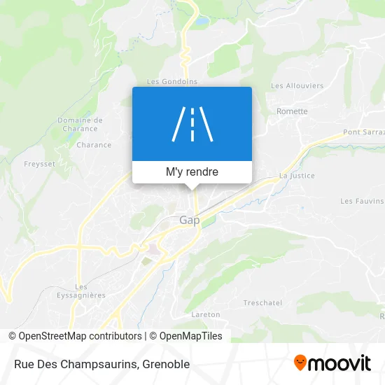 Rue Des Champsaurins plan