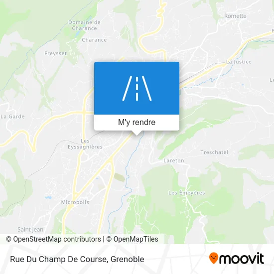 Rue Du Champ De Course plan