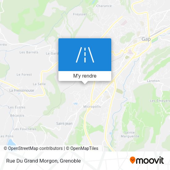 Rue Du Grand Morgon plan