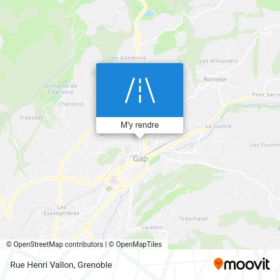 Rue Henri Vallon plan
