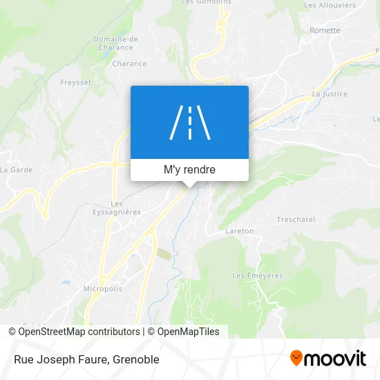 Rue Joseph Faure plan