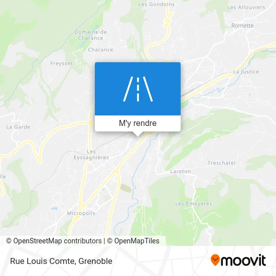 Rue Louis Comte plan