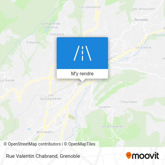 Rue Valentin Chabrand plan