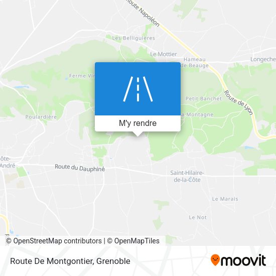 Route De Montgontier plan
