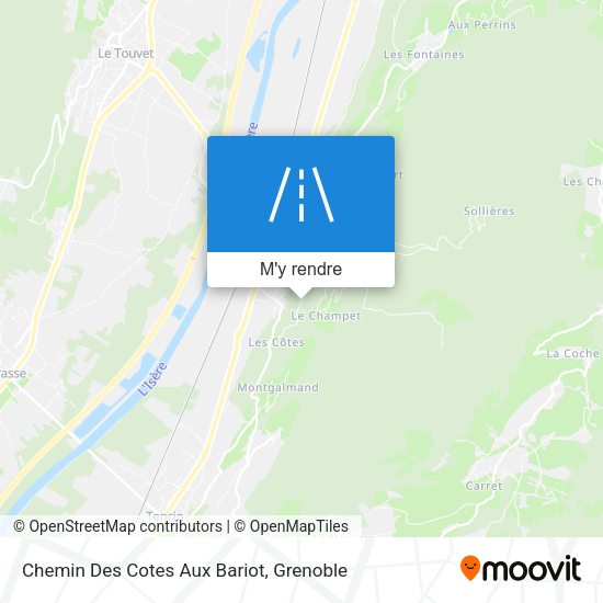Chemin Des Cotes Aux Bariot plan