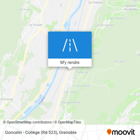 Goncelin - Collège (Rd 523) plan