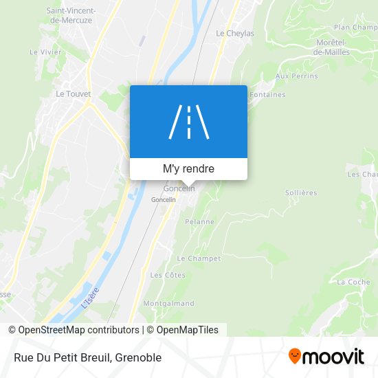 Rue Du Petit Breuil plan