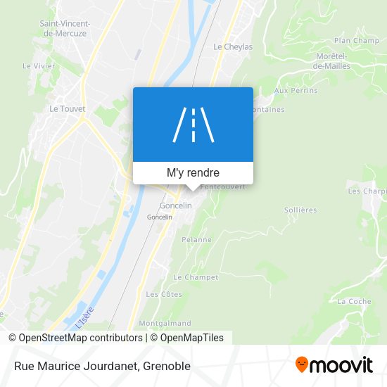 Rue Maurice Jourdanet plan