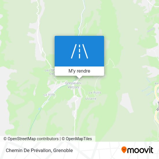 Chemin De Prévallon plan