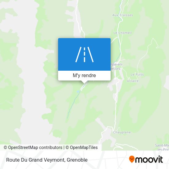Route Du Grand Veymont plan