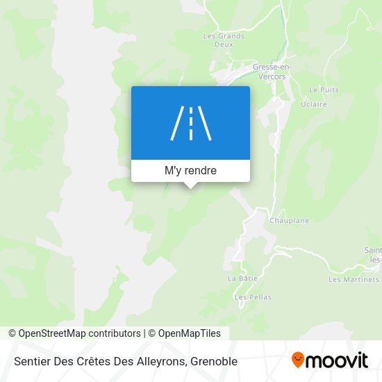 Sentier Des Crêtes Des Alleyrons plan