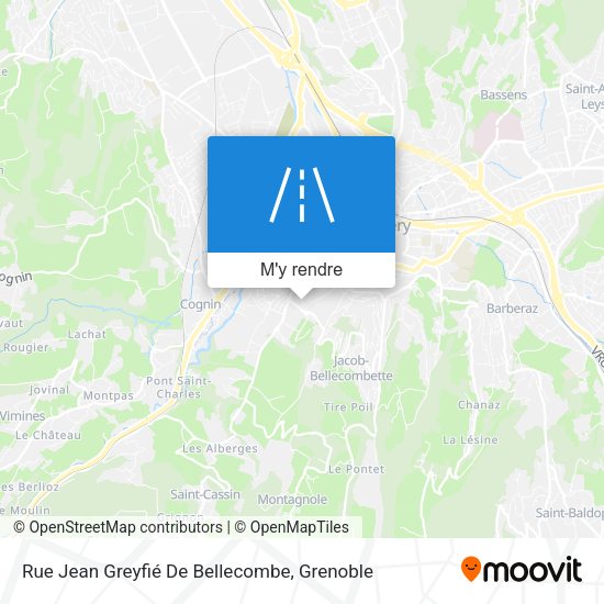 Rue Jean Greyfié De Bellecombe plan