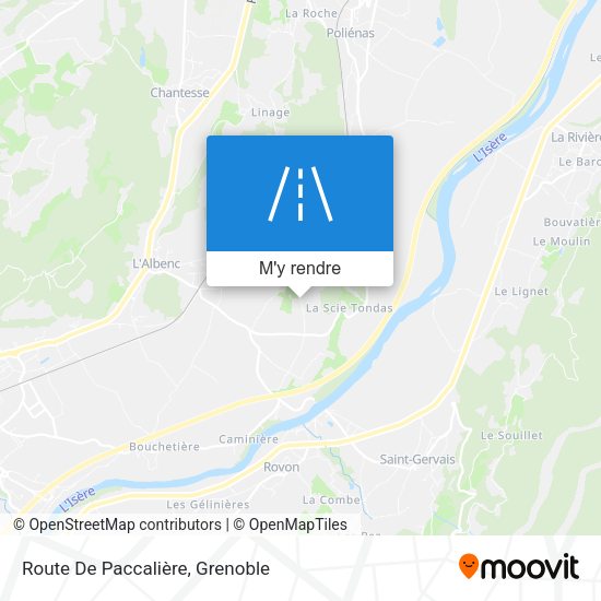 Route De Paccalière plan